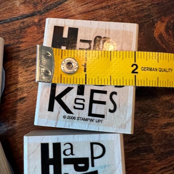 Wooden Stamps Stampin Up Alphabet Soup - Picture 3 of 6